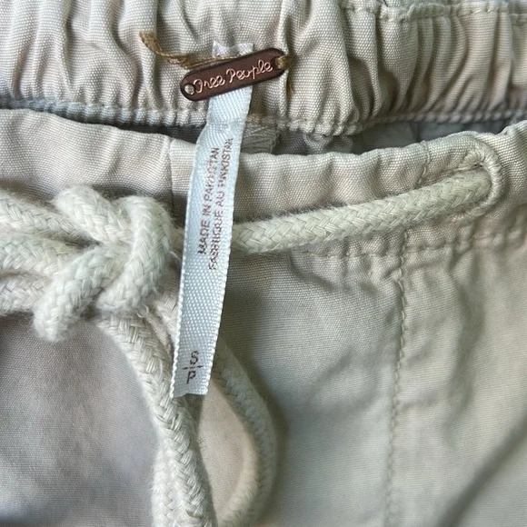 Free People Soft Shirred Drawstring Hem and Waistband Pants Lightweight Summer S - Picture 4 of 7